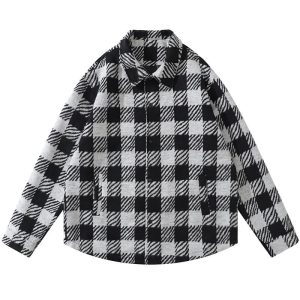 Hemden | Jaiden Overshirt – Les Deux Wool-Blend Check Bouclé Overshirt – Herren Bekleidung Hemden