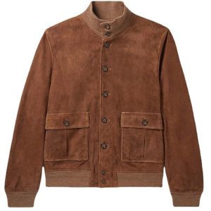 Jacken Aus Leder Und Veloursleder​​​​​​​ | Roland – Suede Harrington Jacket – Herren Bekleidung Herren